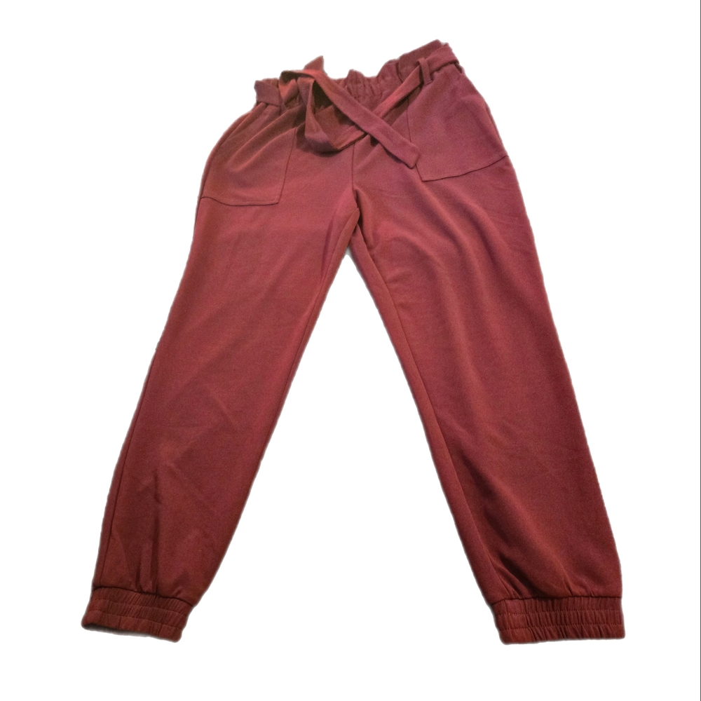 Rust Red Jogger Pants